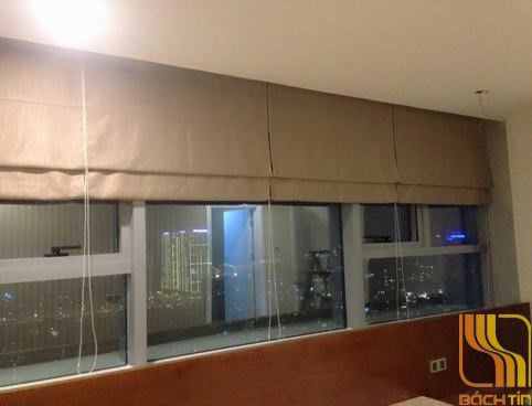 Rèm vải roman màu nâu tại Đà Nẵng
