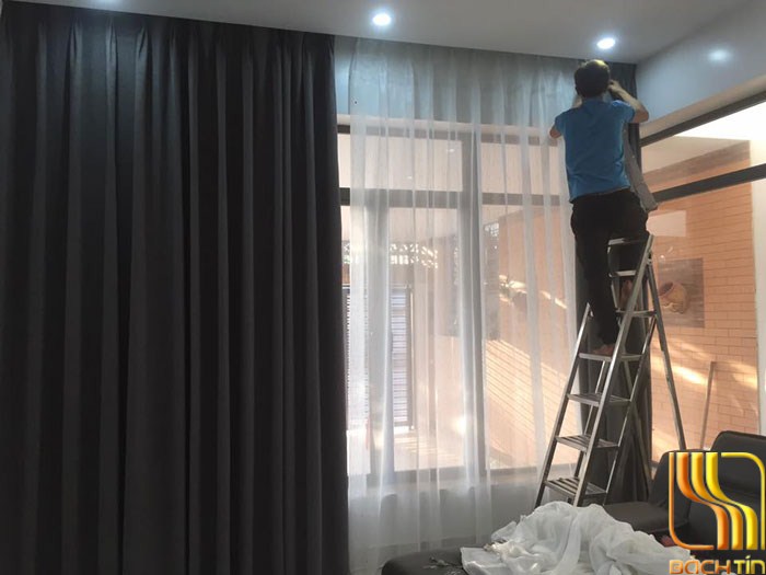 Màn rèm cửa chất lượng vải gấm cao cấp cho biệt thự tại Đà Nẵng