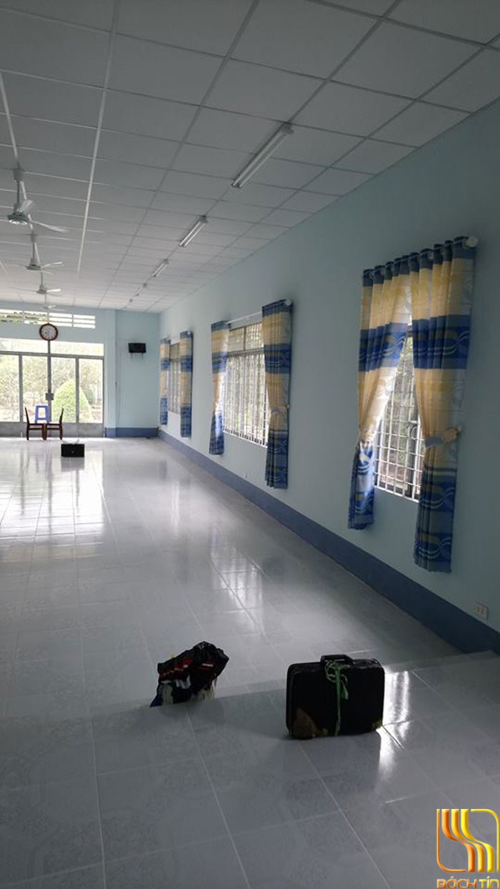 Rèm cửa giá rẻ màu xanh tại Đà Nẵng