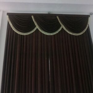 Rèm cửa trơn màu nâu tân cô điển tại Đà Nẵng