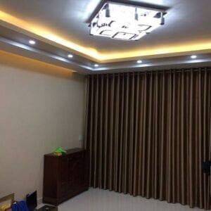 Rèm cửa trơn màu vàng đồng cao cấp ở Đà Nắng