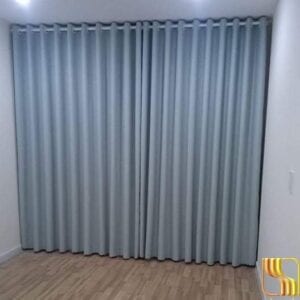 Rèm vải cao cấp màu xanh tại Đà Nẵng