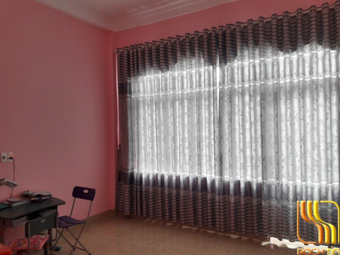 rèm vải gấm hoa phòng ngủ ở Đà Nẵng
