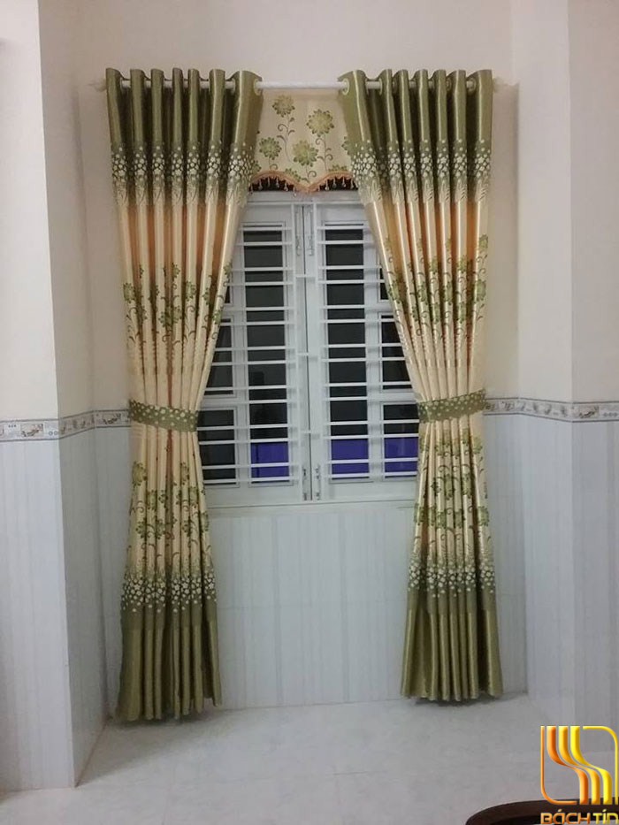 Rèm cửa phòng ngủ hai đà in hoa tại Đà Nẵng