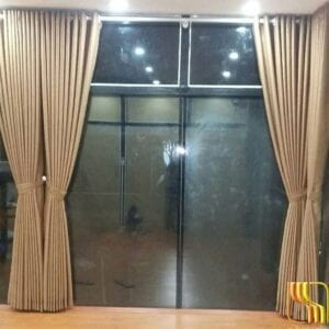 rèm vải một màu chống nóng cho nhà hàng ở Đà Nẵng